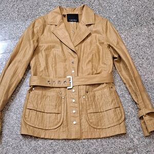 Carlisle Camel-Tan Utility Belted Jacket